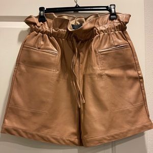 Kendall + Kylie faux leather shorts